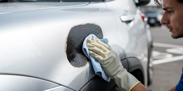 comment enlever des taches de goudron sur une voiture