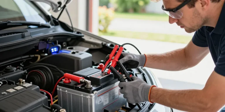 comment brancher un chargeur de batterie