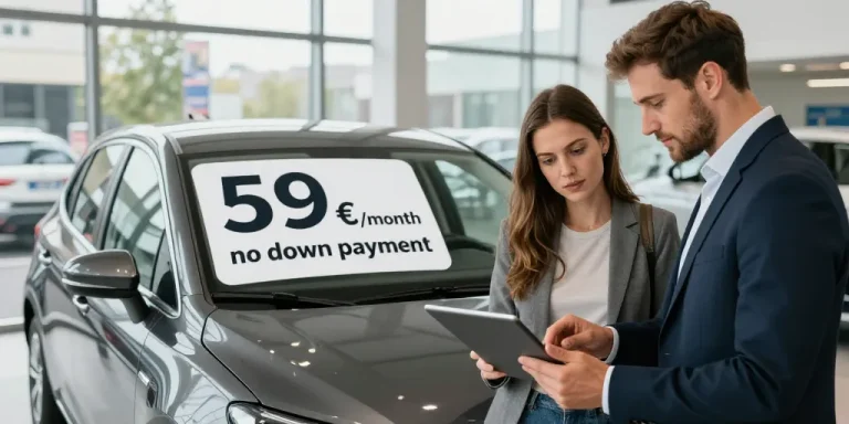 voiture 59 euros par mois sans apport