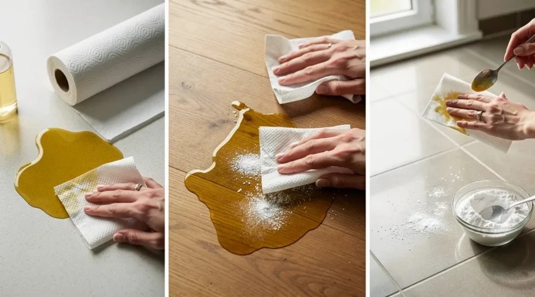 comment nettoyer de l'huile